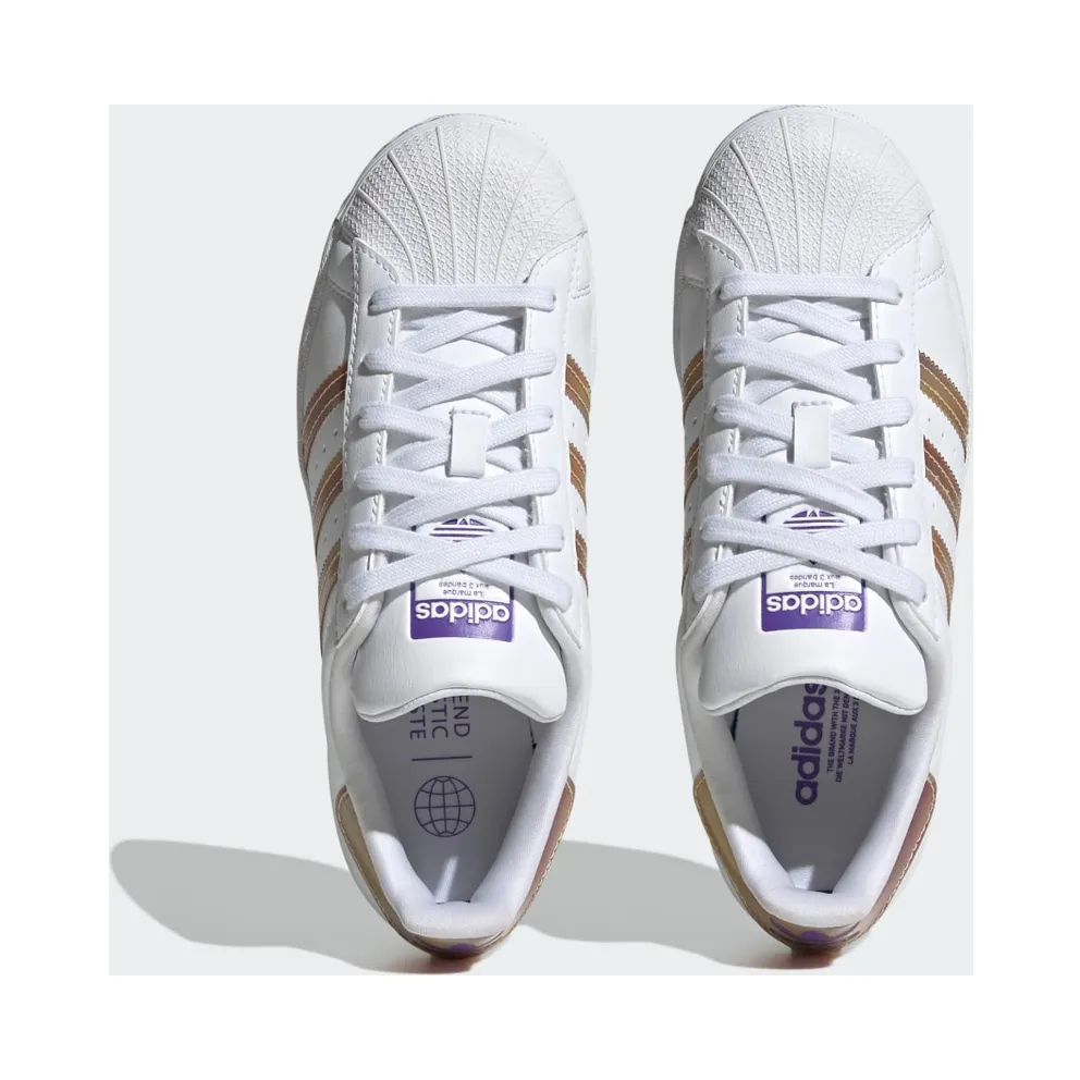 Adidas Superstar Cloud White / Cloud White / Purple Rush (HQ4346)