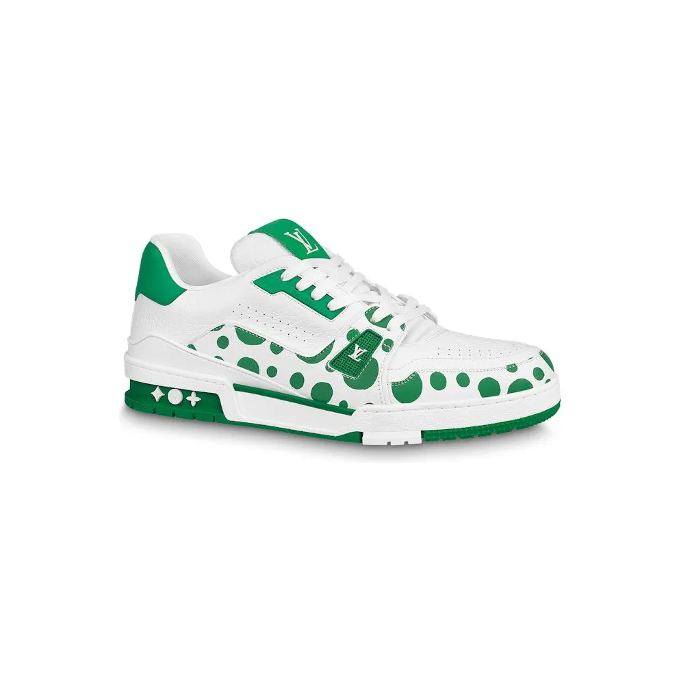 Louis Vuitton LV Trainer Yayoi Kusama Green White (1AB8KJ)