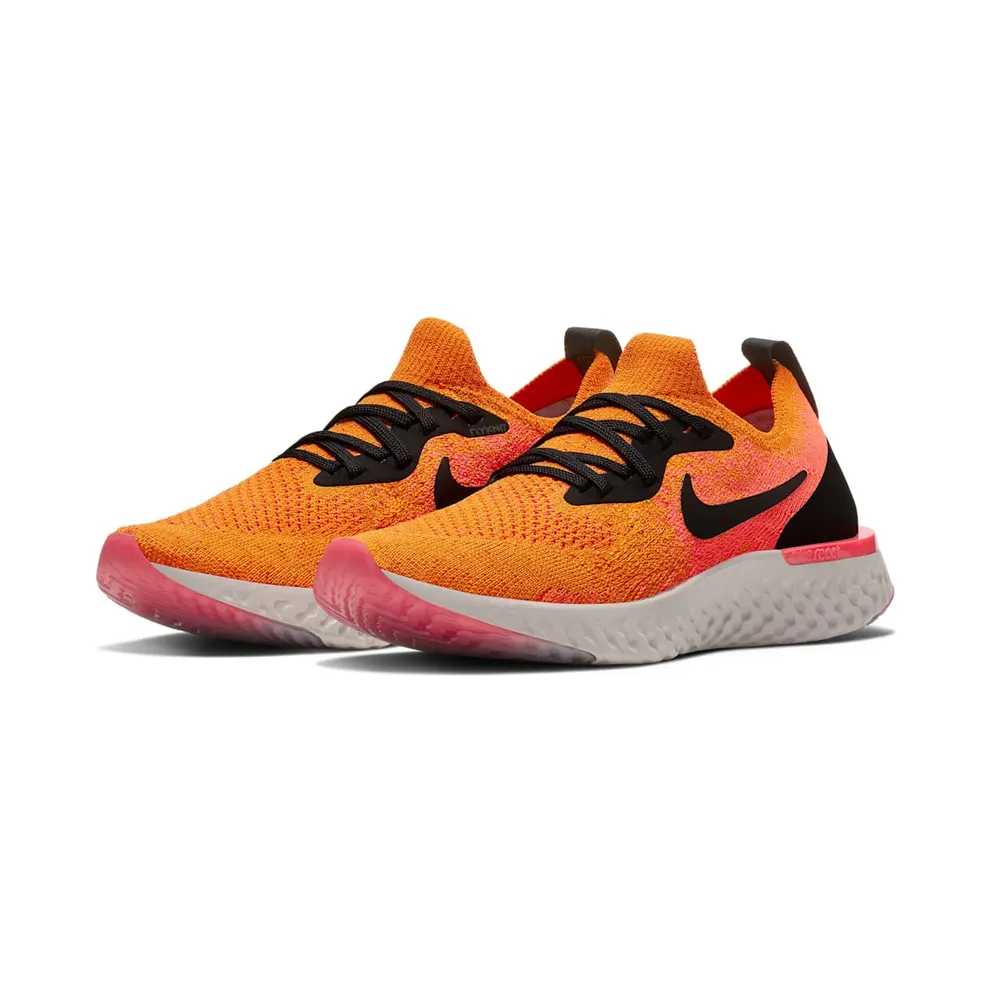 Nike Epic React Flyknit Black Orange (GS) Black/Orange (943311-800)