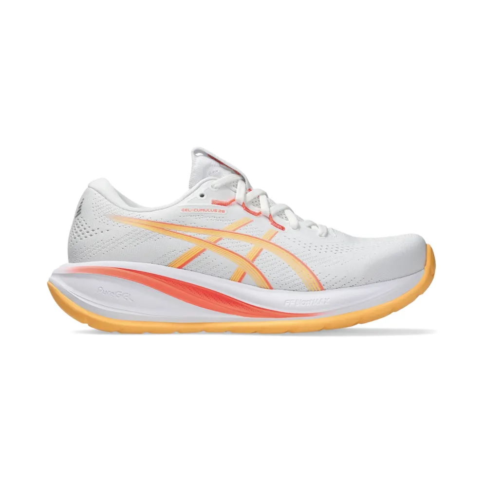 ASICS GEL-CUMULUS 28 “White / Orange Glow” (1012B916-103)