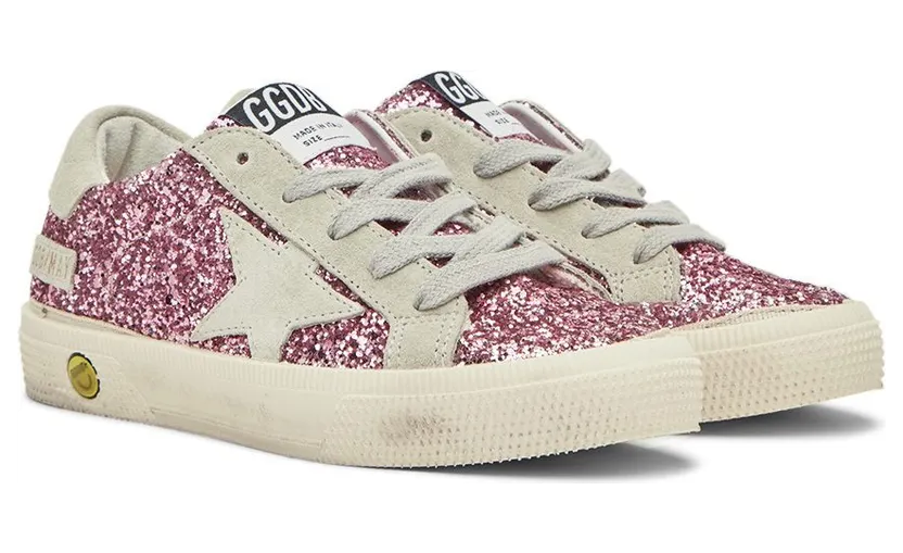 Golden Goose Kids Pink Glitter May Sneakers (GYF00112.F002813.25623) (4)