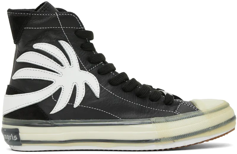 Palm Angels Black Palm Vulcanized High Top (PWIA027F20LEA0011001)