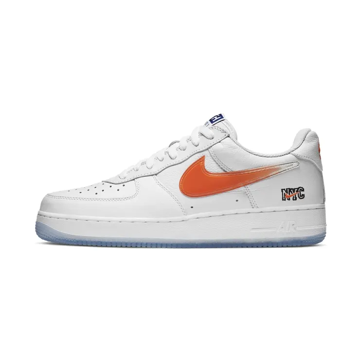Nike Kith x Air Force 1 Low White/Rush Blue/White/Brilliant Orange (CZ7928-100)