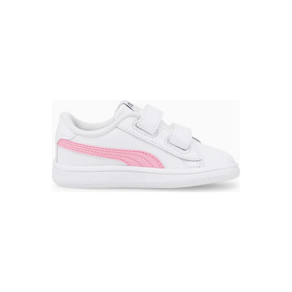Puma Smash v2 Kinder Weiß/Rosa (365174-35)