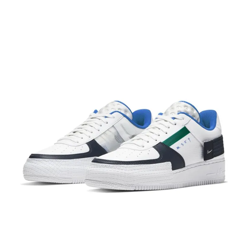 Nike Air Force 1 Type White Obsidian White/Obsidian-Photo Blue-White (CQ2344-100)