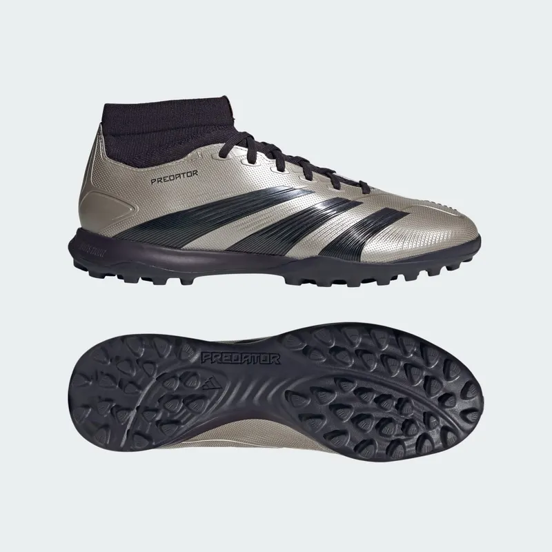 adidas Predator League Mid Turf Platinum Metallic Aurora Black Turbo (IF6388)
