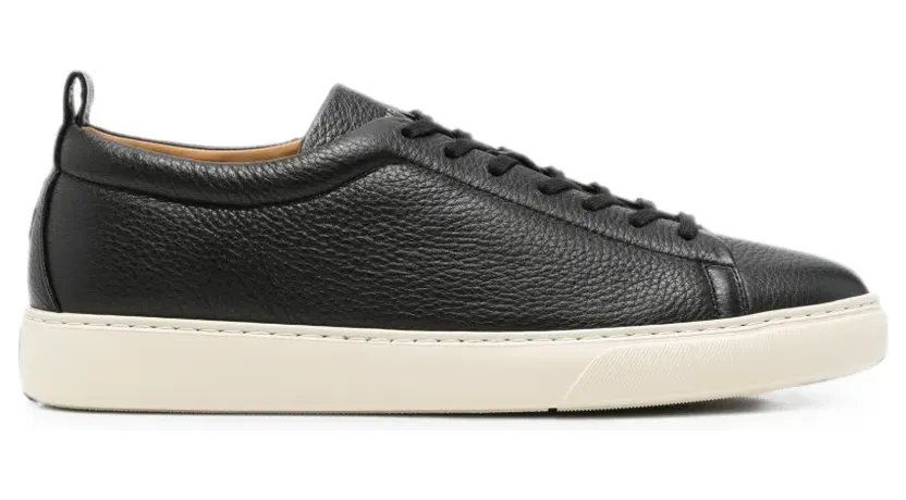 Henderson Baracco Sneakers aus gekörntem Leder – Schwarz (COLBYC5)
