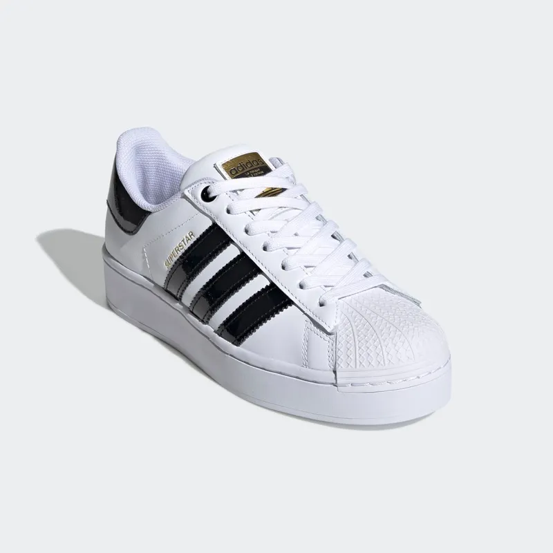 adidas Superstar Bold White Black (W) Cloud White/Core Black/Gold Metallic (FV3336)