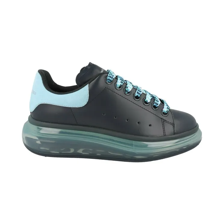 Alexander McQueen Oversized Transparent Sole Black Aqua (666893 WHXMA 1136)