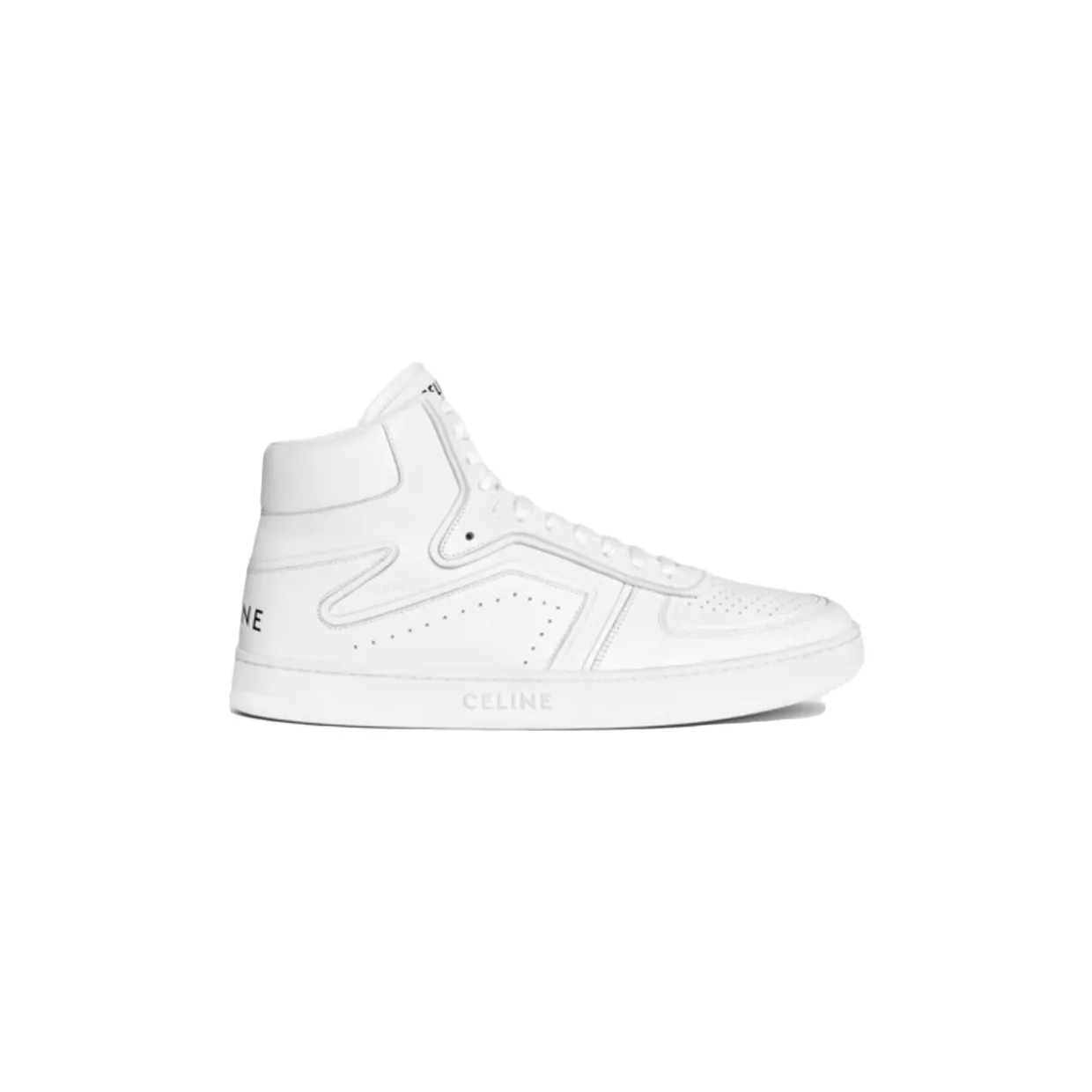 Celine CT-01 Z Trainer High Top Sneakers Optic White (342813338C-01OP)