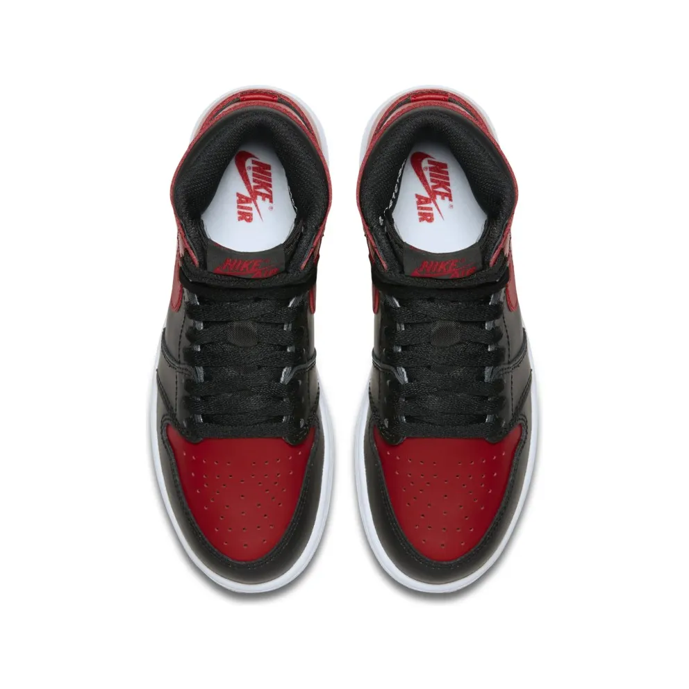 Jordan 1 Retro Bred 2016 “Banned” (GS) Black/Varsity Red-White (575441-001)