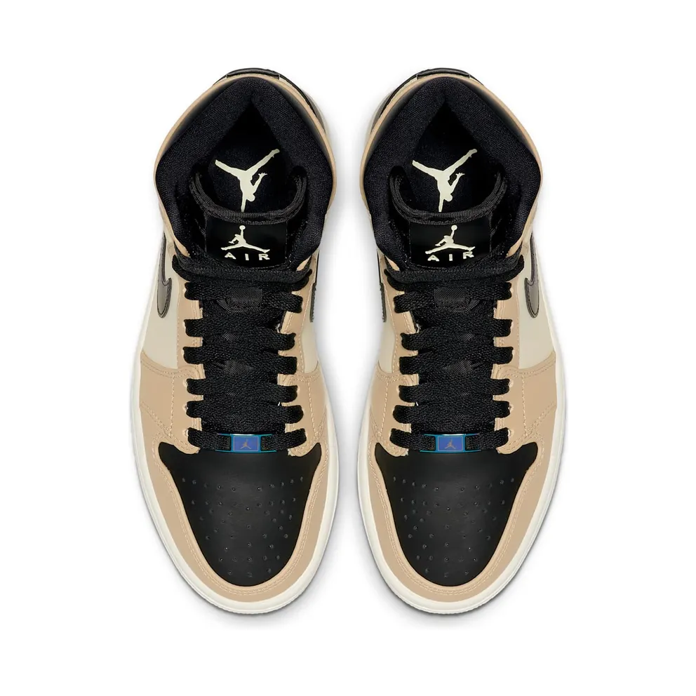 Jordan 1 Retro High Black Mushroom (W) Black/Fossil-Pale Ivory-Mushroom (AH7389-003)