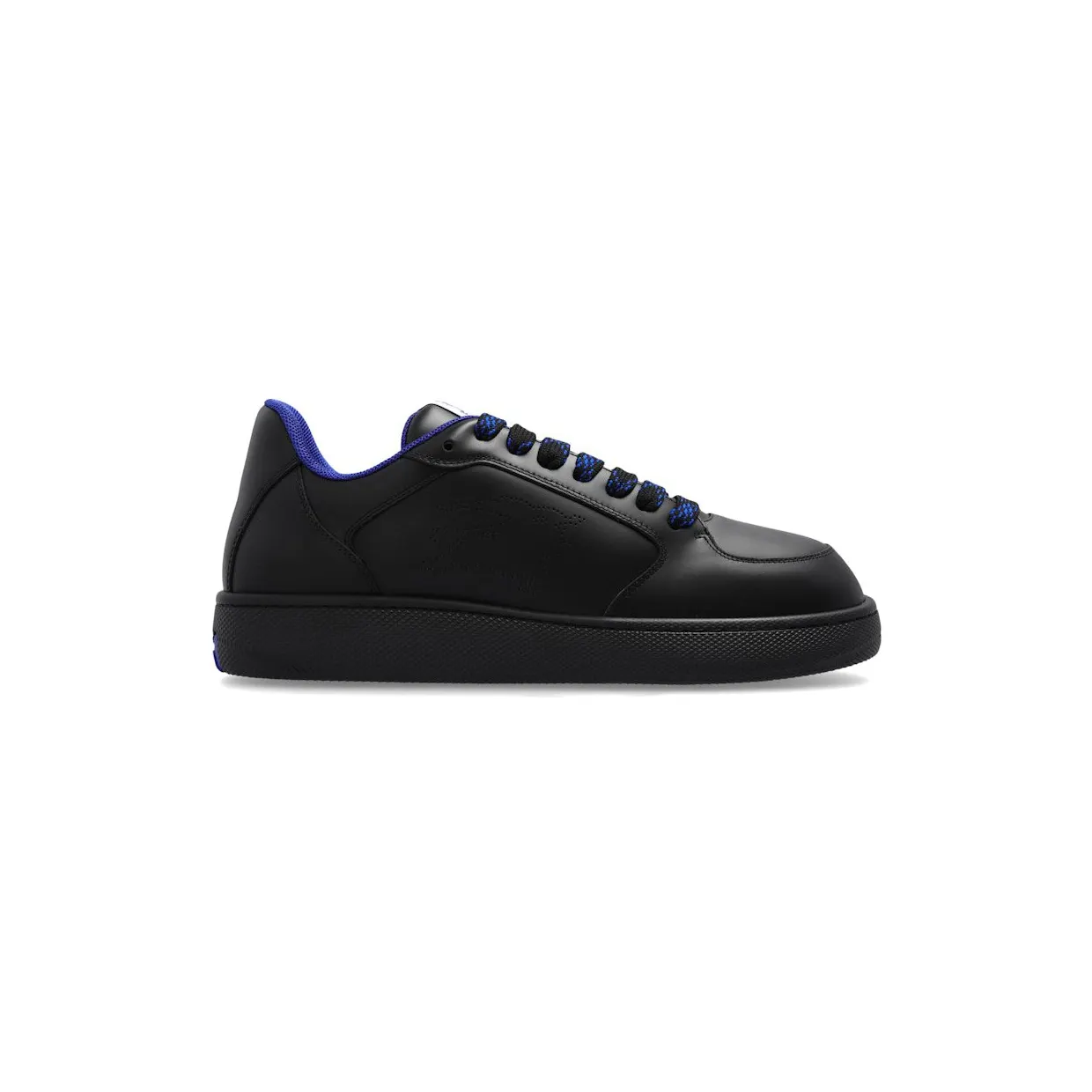 Burberry Leather Stock Perforated Equestrian Knight Black (8095692)