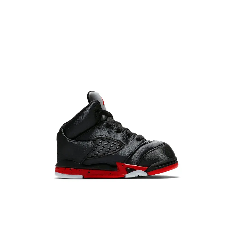 Jordan 5 Retro Satin Bred (TD) Black/University Red (440890-006)