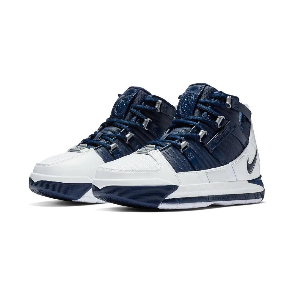 Nike Zoom LeBron 3 Navy Blue-Silver (AO2434-103)