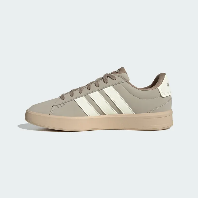 Adidas GRAND COURT 3.0 Shoes Light Brown / Off White / Chalky Brown (KH9533)