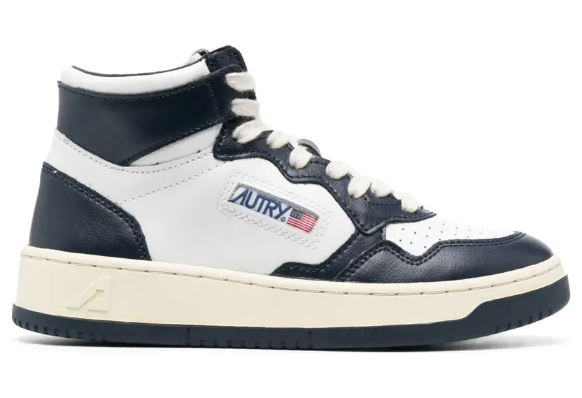 Autry High-Top-Sneakers mit Schnürung “White” (AUMWWB04)
