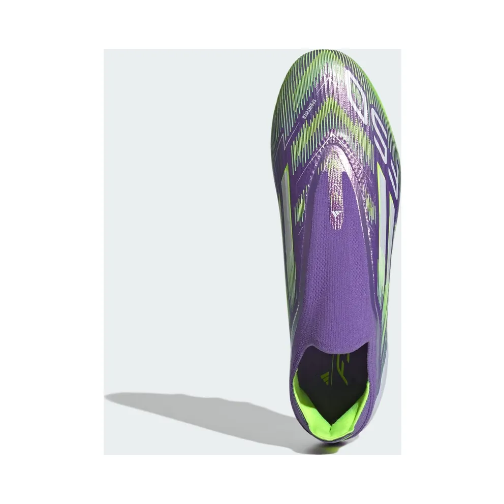 adidas F50 Elite Laceless Artificial Grass Boots “Purple Rush / Cloud White / Lucid Lemon” (JR5364)