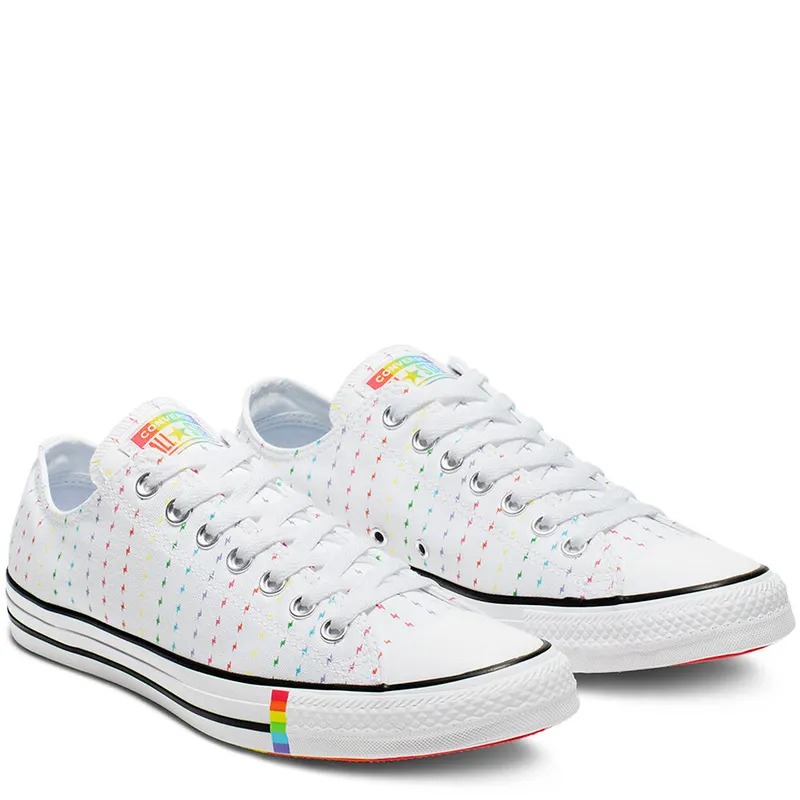 Converse Chuck Taylor All Star Ox ‘Pride Pattern’ White/Multi/Black (165717C)