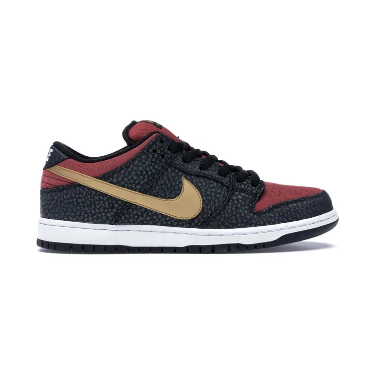 Nike Brooklyn Projects x Dunk Low Pro Prm SB ‘Walk Of Fame’ Black/Metallic Gold-Lght Rdwd (617859-076)