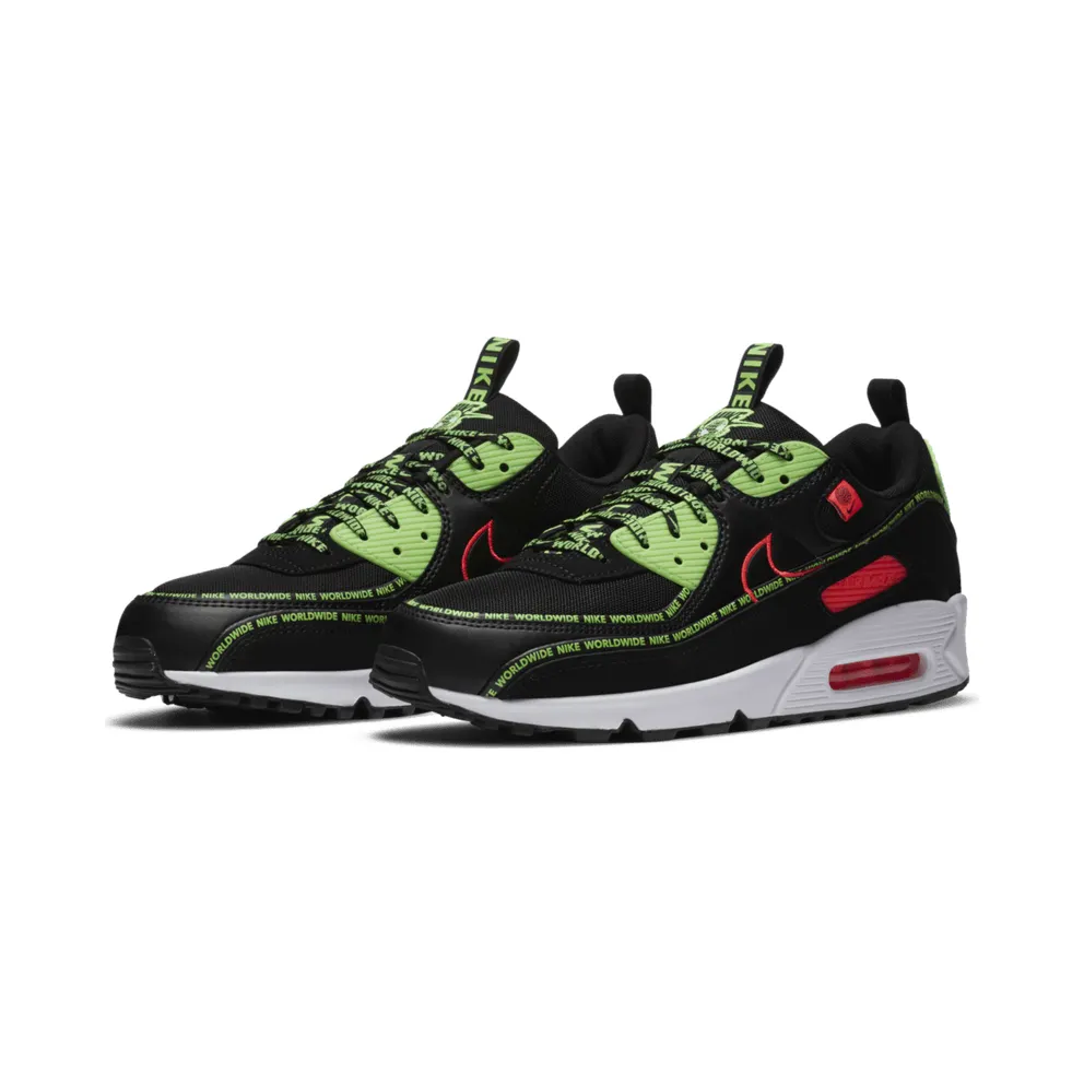 Nike Air Max 90 Worldwide Pack Black Black/Green-Red-White (CK6474-001)