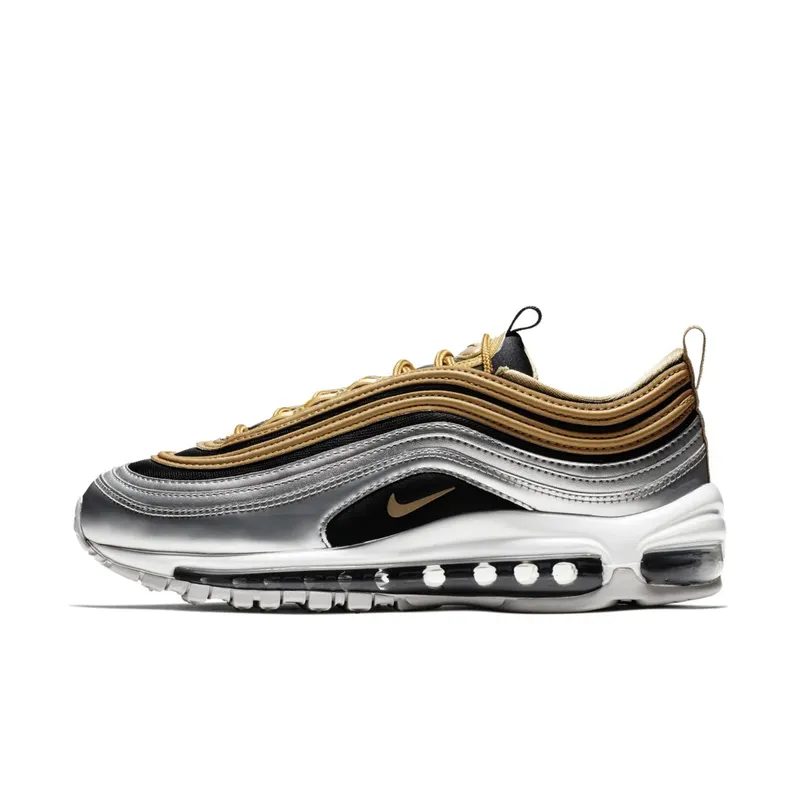 Nike Womens Air Max 97 Metallic Gold Silver (2018) (AQ4137-700)