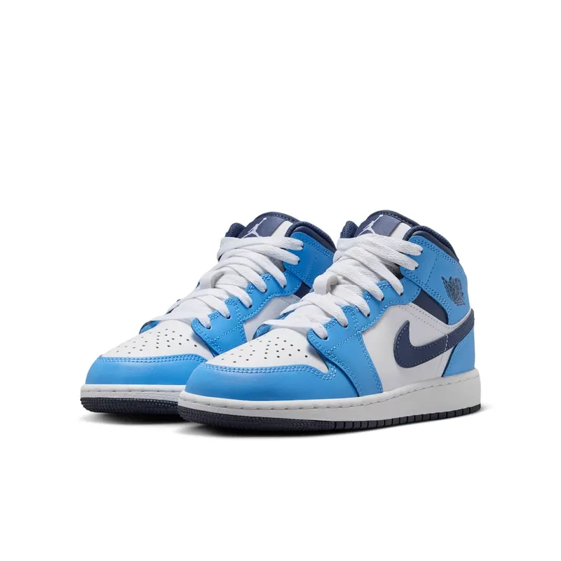 Jordan 1 Mid GS “University Blue Midnight Navy” (DQ8423-405)