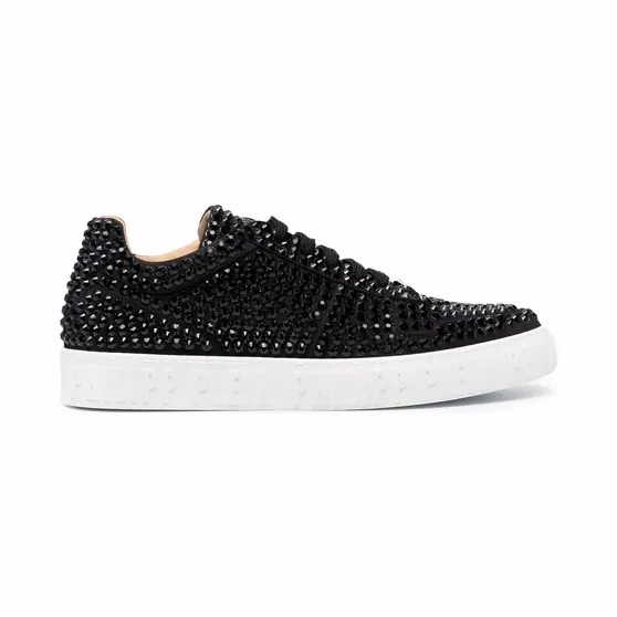 Philipp Plein King Power verfraaid met studs “Black” (SABSMSC3293PLE010N)