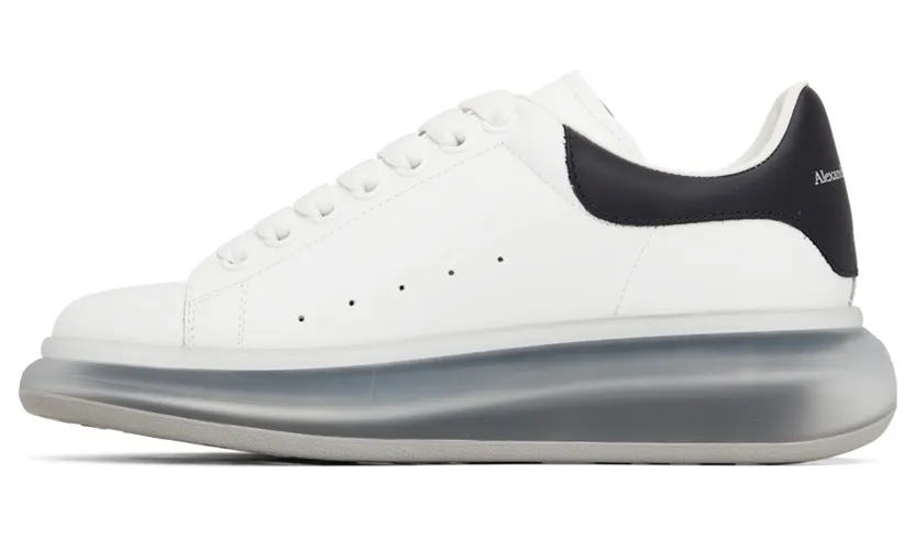 Alexander McQueen White & Navy Oversized Sneakers (709817WICY1) (3)