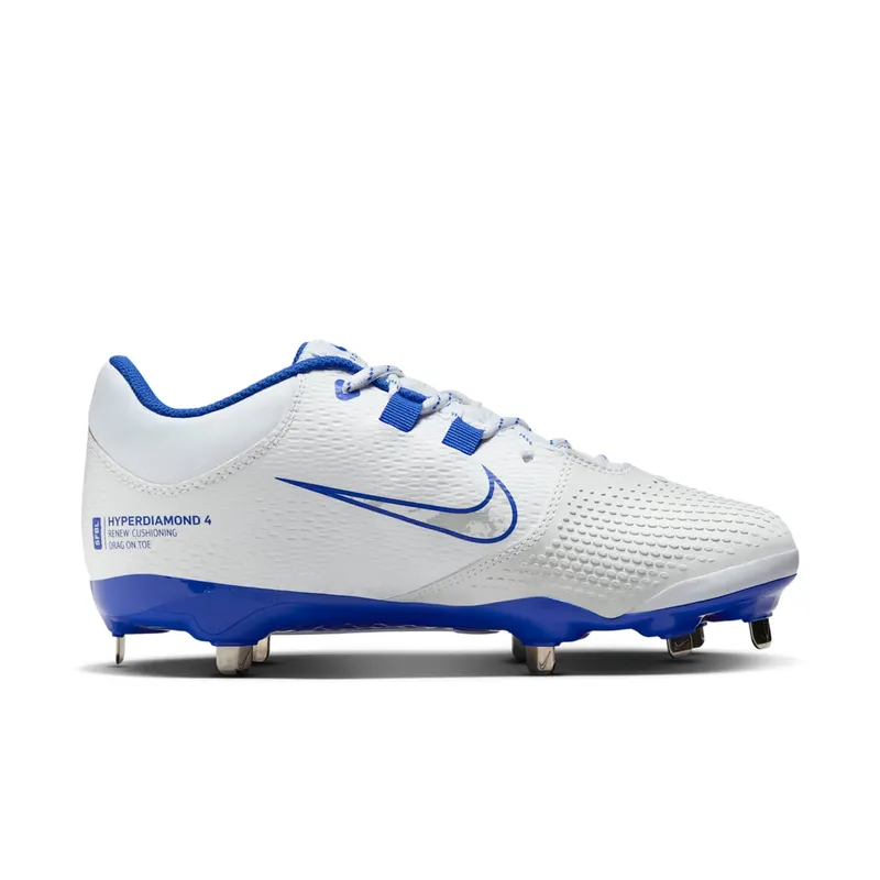 Nike Hyperdiamond 4 Pro White Hyper Royal Wolf Grey (FZ0922-103)