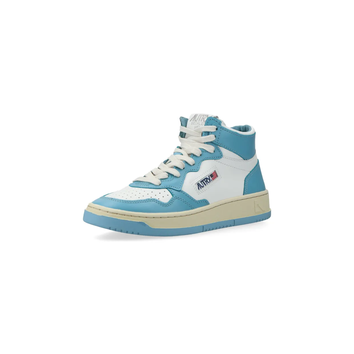 Autry Medalist Mid W (White / Blue) – (AUMWWB08) (2)