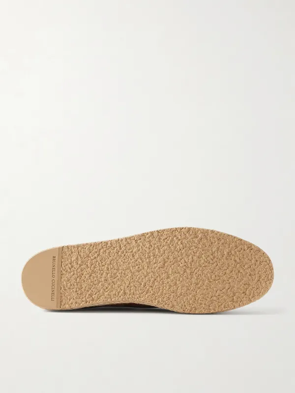 Brunello Cucinelli Suede Sneakers Brown (MZULNGI650) (3)