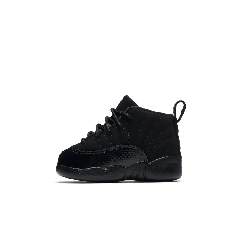 Jordan 12 Retro Black Rush Pink (TD) Black/Dark Grey-Rush Pink (819666-006)