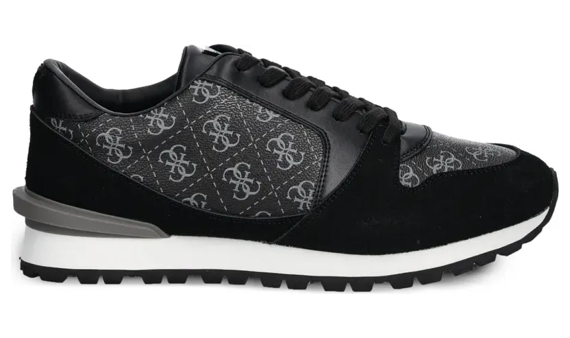 GUESS USA Sneakers mit Monogramm-Print – Schwarz (FMPARO)