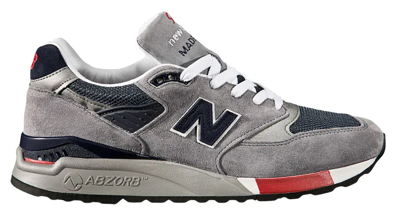 New Balance 998 Grey Navy Red Grey/Navy-Red (M998GNR)