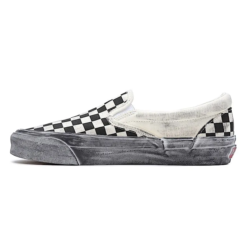 Vans Vault UA OG Classic Slip-On LX Stressed Black Checkerboard (VN0A32QNBKC)