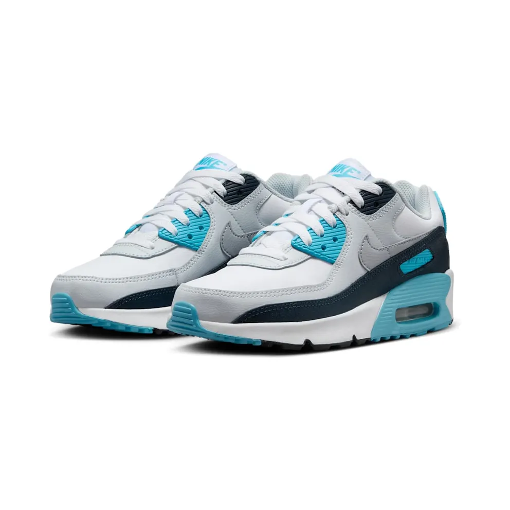 Nike Air Max 90 White/Baltic Blue/Armory Navy/Wolf Grey (HF6358-100)