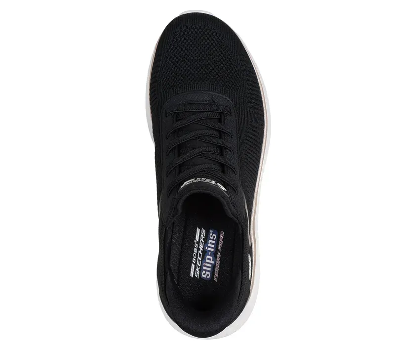 Skechers Slip-ins: BOBS Sport Squad Chaos Sneaker Black/Gold