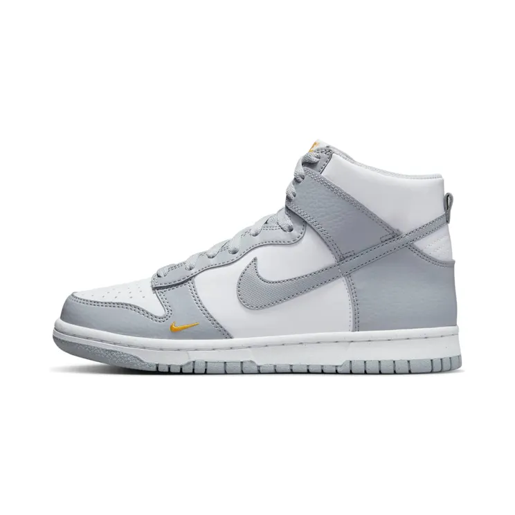 Nike Dunk High GS Next Nature Wolf Grey Marigold “Wolf Grey / White / University Gold” (FD9773-001)