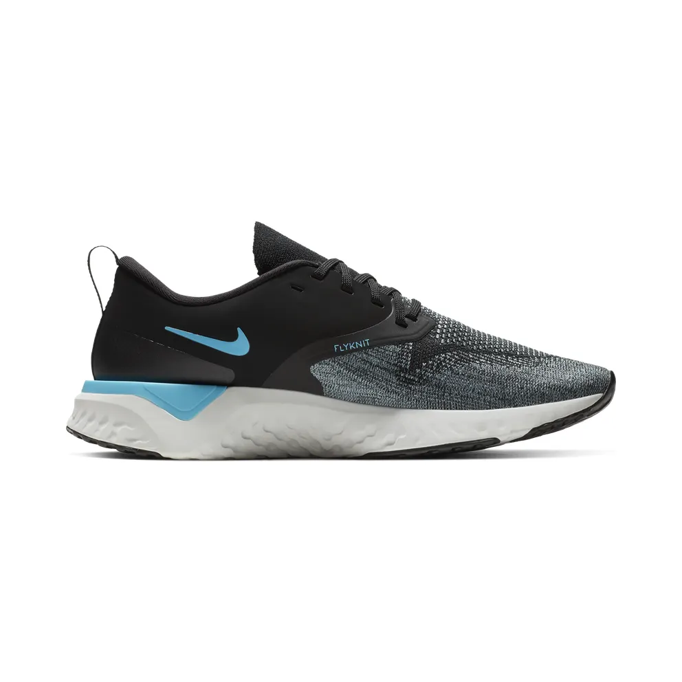 Nike Odyssey React Flyknit 2 Black Aviator Grey Black Aviator Grey Platinum Tint Blue Fury (AH1015-002)