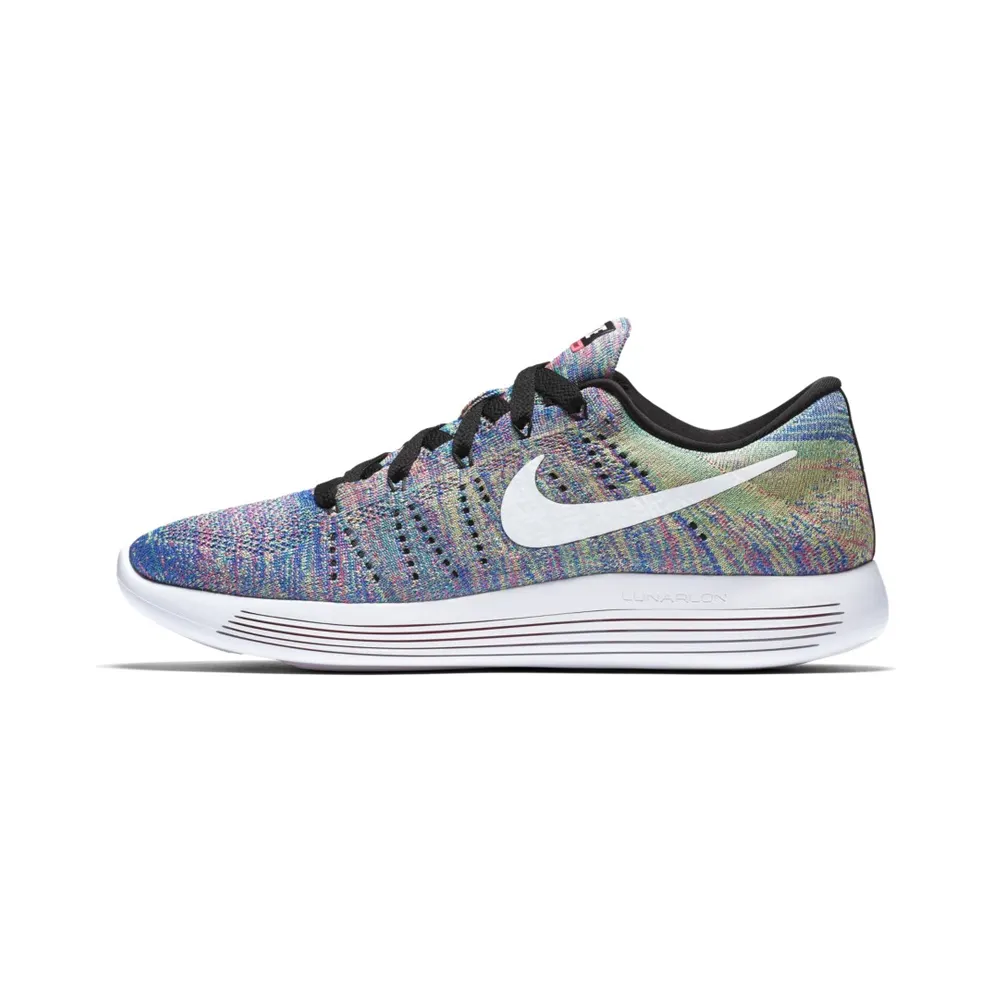 Nike LunarEpic Flyknit Low Multi-Color (W) Black/White-Racer Blue-Clear Jade (843765-004)