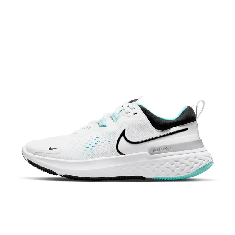 Nike React Miler 2 “White / Dynamic Turquoise / Black” (CW7136-100)
