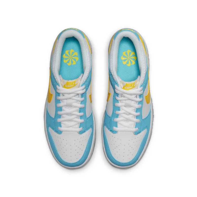 Nike Dunk Low Next Nature Home Simpson (GS) – “Blue Chill / Yellow / Strike-white” (DX3382-400)