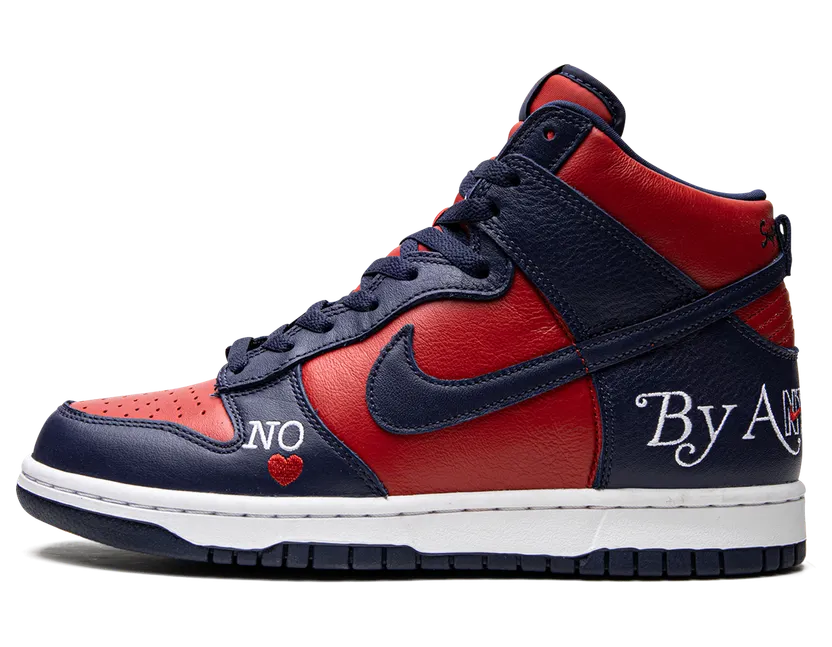 Nike x Supreme Dunk High Navy Red (DN3741-600)