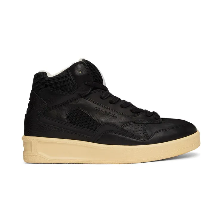 Jil Sander Black Basket High-Top Sneakers (JSMU860008 MUZ00004N)