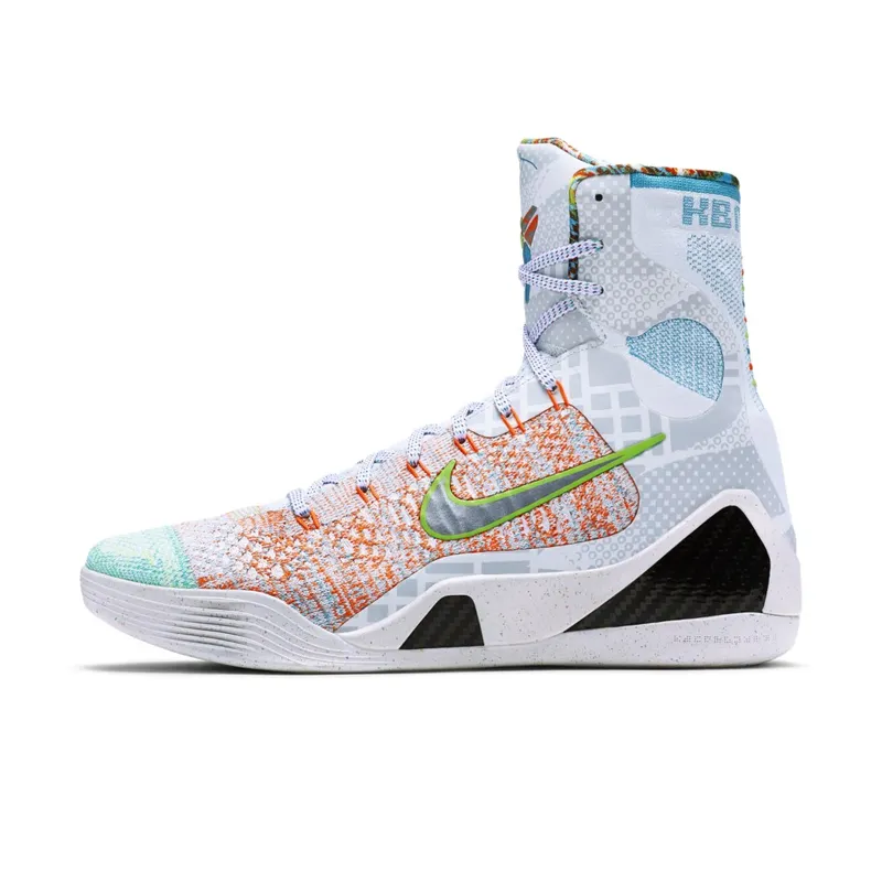 Nike Kobe 9 Elite What the Kobe Multi-Color/Reflect Silver-Chlorine Blue (678301-904)