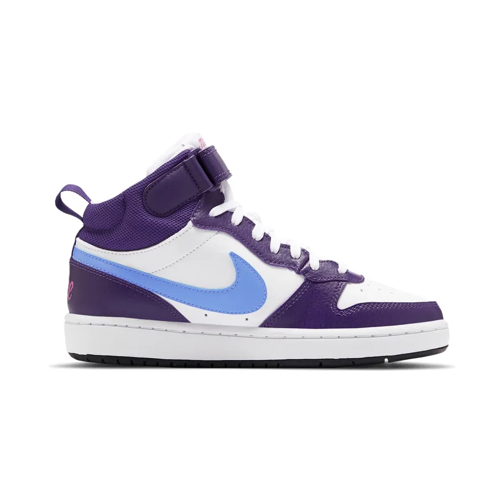 Nike Court Borough Mid 2 White Eggplant Royal Pulse (CD7782-106)
