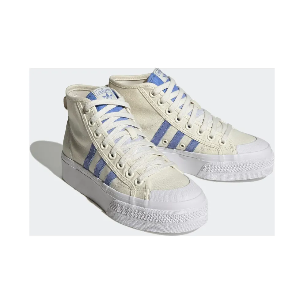 Adidas Nizza Platform Mid Off White / Blue Fusion / Cloud White (FZ6189)