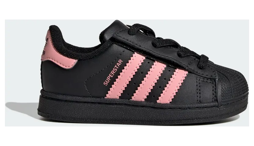 Adidas Superstar II Comfort Closure met Elastische Veters Core Black / Glow Pink / Core Black (JP9470)