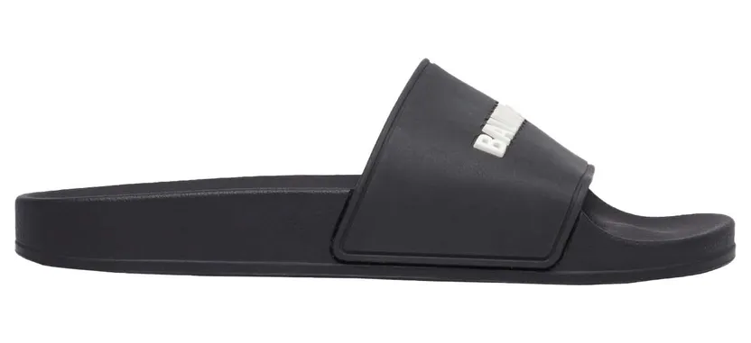 Balenciaga Pool Slide Black White (W) (565547W1S801006)